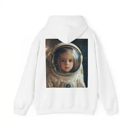 Little Girl Astronaut Stars Galaxy Portrait
