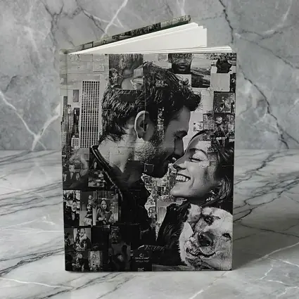 Couple Collage Black White New York City