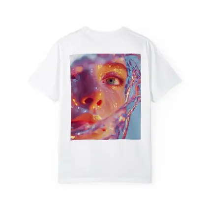 Surreal Female Face Wrapped In Glass