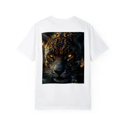 Black Jaguar Gold Tribal Markings Jungle