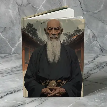 Wise Elder Taoist Master Mountain Temple Art