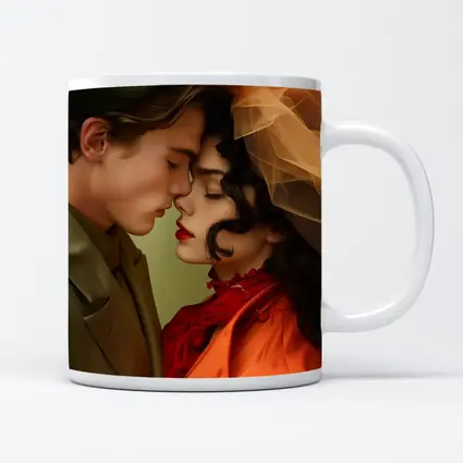 Romantic Couple Close Together Fashion Art