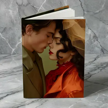 Romantic Couple Close Together Fashion Art