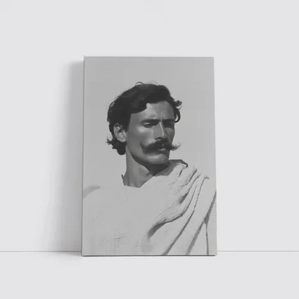 Man Portrait Black and White Minimal Photography