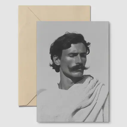 Man Portrait Black and White Minimal Photography