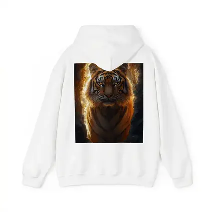 Tiger Emerging From Cave Forest Light