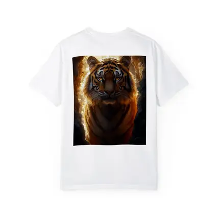 Tiger Emerging From Cave Forest Light