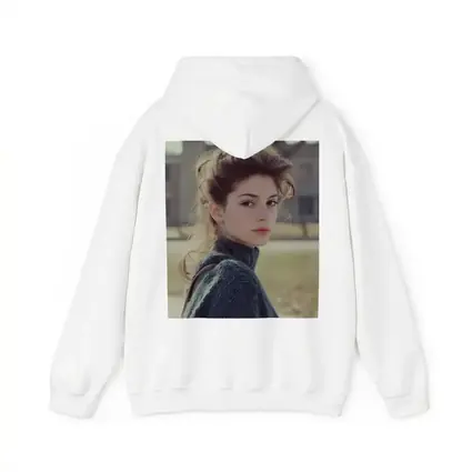 Young Woman Oversized Sweater Outdoor Portrait