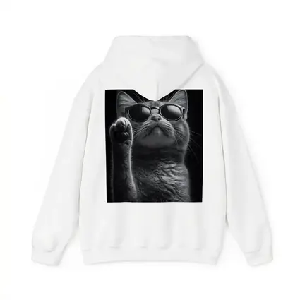 Cool Cat Wearing Sunglasses Black Background