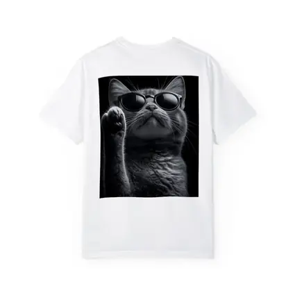 Cool Cat Wearing Sunglasses Black Background