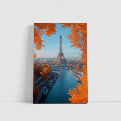 Eiffel Tower Paris Seine River Autumn