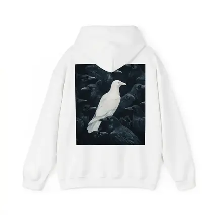 White Raven Among Dark Black Crows