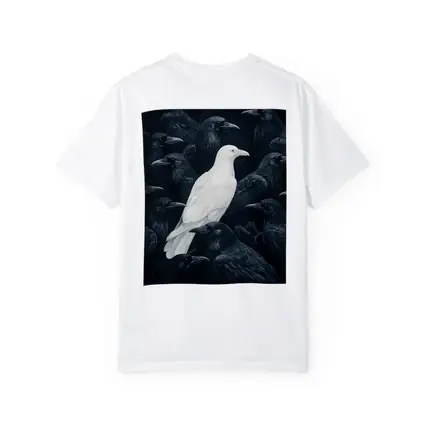 White Raven Among Dark Black Crows