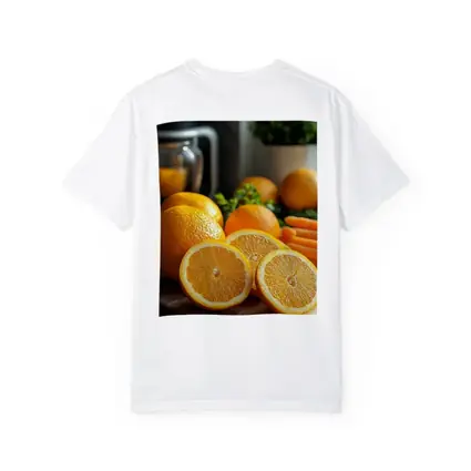 Fresh Oranges on Kitchen Cutting Board