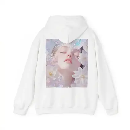 Dreamy Fairy Girl White Flowers Fantasy Art