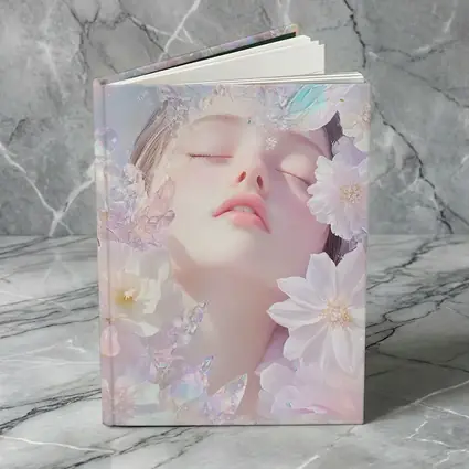 Dreamy Fairy Girl White Flowers Fantasy Art