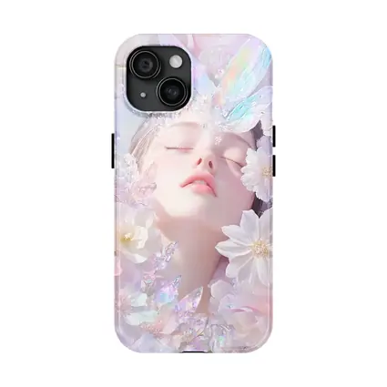 Dreamy Fairy Girl White Flowers Fantasy Art