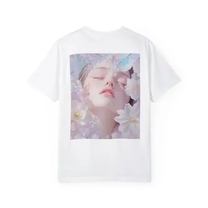 Dreamy Fairy Girl White Flowers Fantasy Art