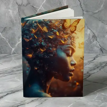 Woman Butterflies Flying Surreal Fantasy Art