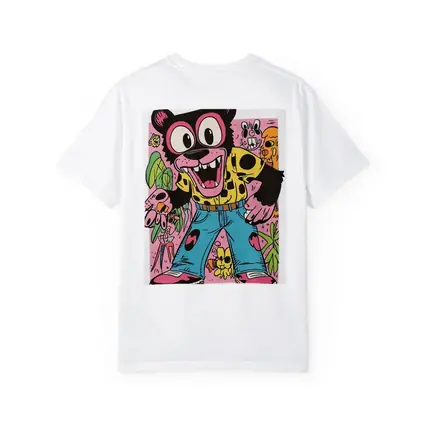 Cartoon Bear Character Colorful Graffiti Art