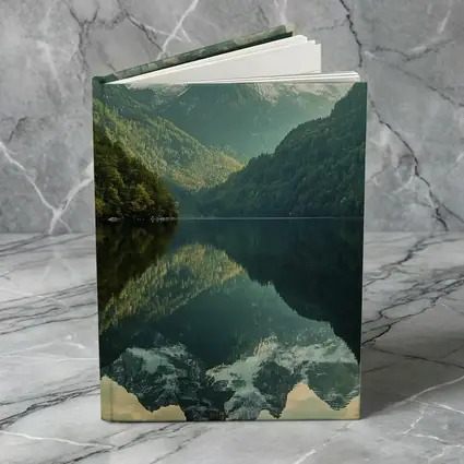Snow Mountain Reflection Over Calm Lake