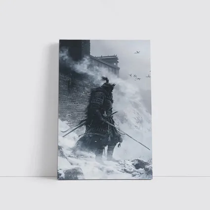 Samurai Warrior Snow Fortress Misty Winter