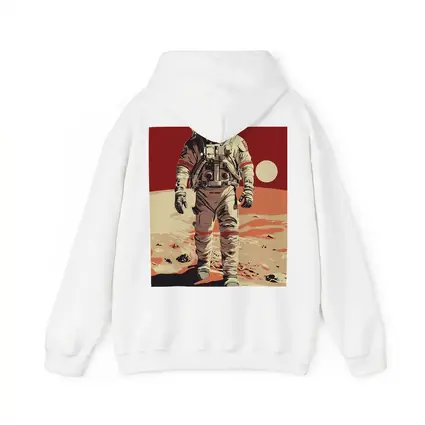 Astronaut Walking On Red Planet Surface