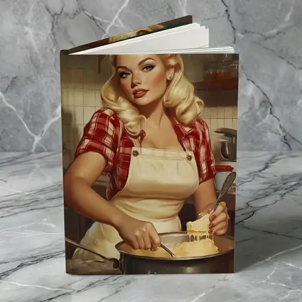 Retro Pin Up Girl Cooking Kitchen Art