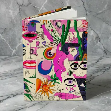 Trippy Collage Art Faces Eyes Surreal