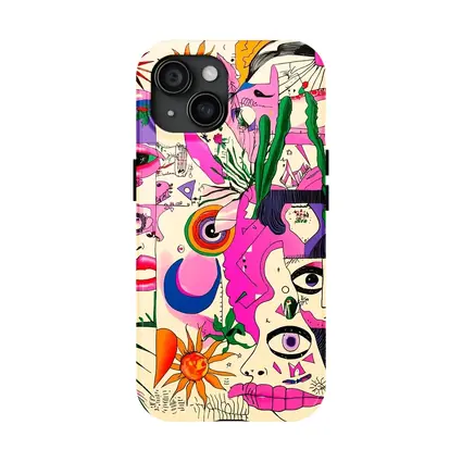 Trippy Collage Art Faces Eyes Surreal