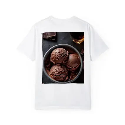Dark Chocolate Ice Cream Bowl Dark Background