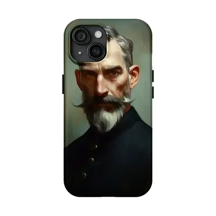 Bearded Man Portrait Digital Painting Art