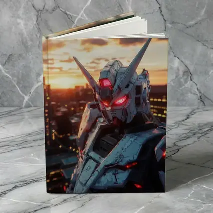 Gundam Robot Red Eyes Sunset City