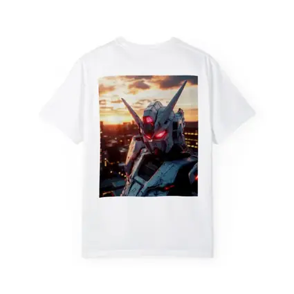 Gundam Robot Red Eyes Sunset City