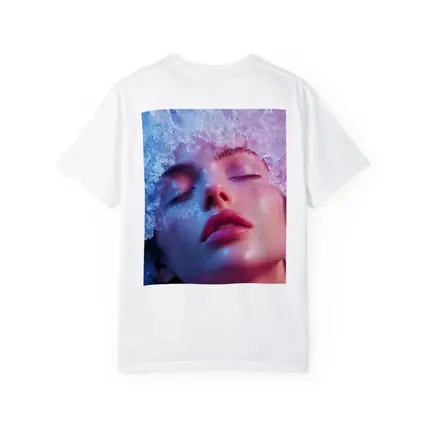 Woman Ice Crystal Crown Ethereal Fantasy Portrait
