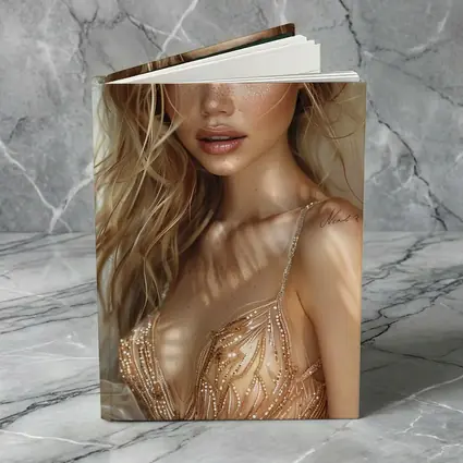 Blonde Woman Digital Art Fashion Portrait