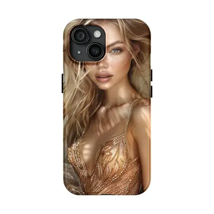 Blonde Woman Digital Art Fashion Portrait