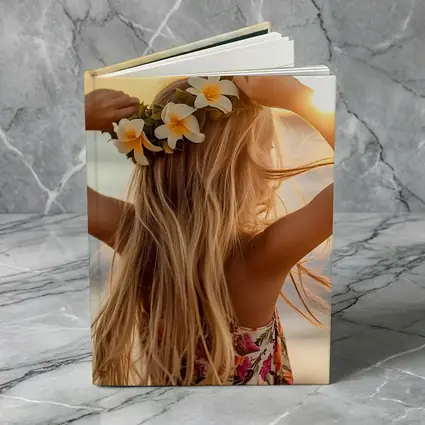 Girl Plumeria Crown Golden Beach Sunset