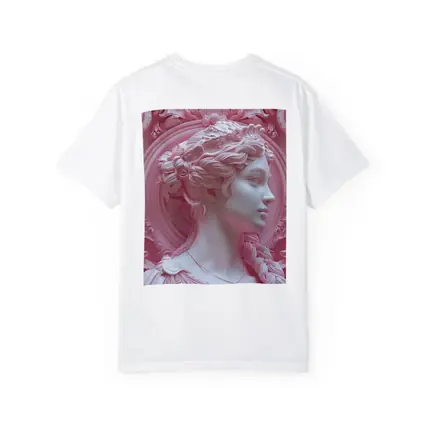 Pink Goddess Classical Relief Sculpture Art