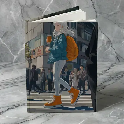 Anime Girl Crossing Street Tokyo Style
