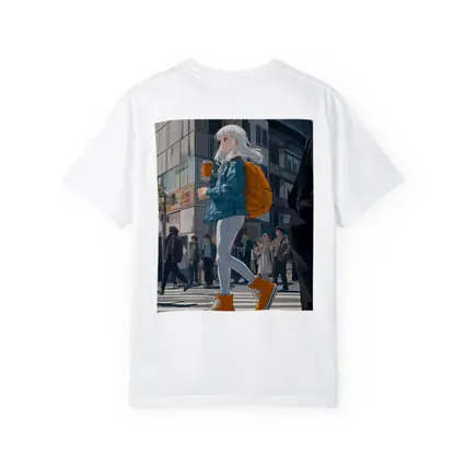 Anime Girl Crossing Street Tokyo Style