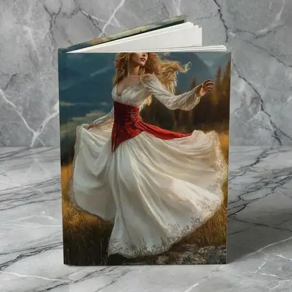Dancing Princess Crown Mountains Fantasy Art