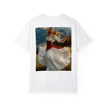Dancing Princess Crown Mountains Fantasy Art