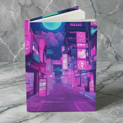 Anime Tokyo Street Neon Night Moon
