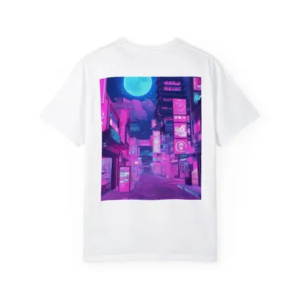 Anime Tokyo Street Neon Night Moon