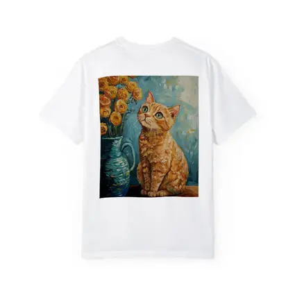Orange Tabby Cat Van Gogh Style Painting