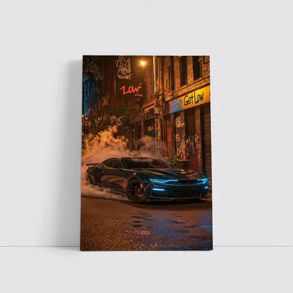 Chevrolet Camaro Neon Night Street Smoke