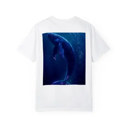 Glowing Whale and Jellyfish Deep Ocean