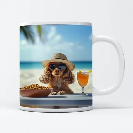 Cocker Spaniel Dog Sunglasses Beach Summer