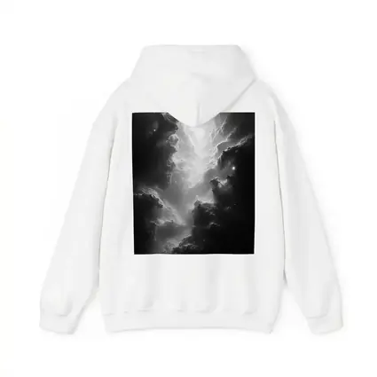 Black and White Nebula Space Galaxy Art